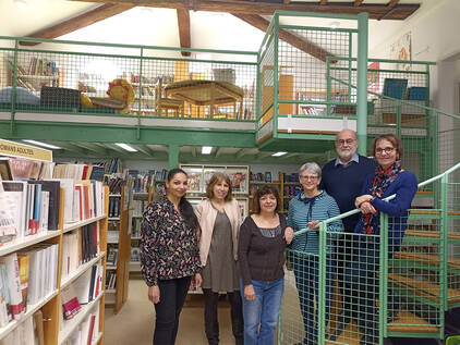 Une partie des bénévoles de la bibliothèque